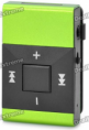 Clip-On Screen MP3 Player Recarregável  w / TF Slot / 3,5 mm - Preto + Verde